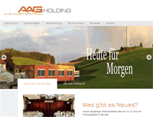 Tablet Screenshot of aag-holding.at